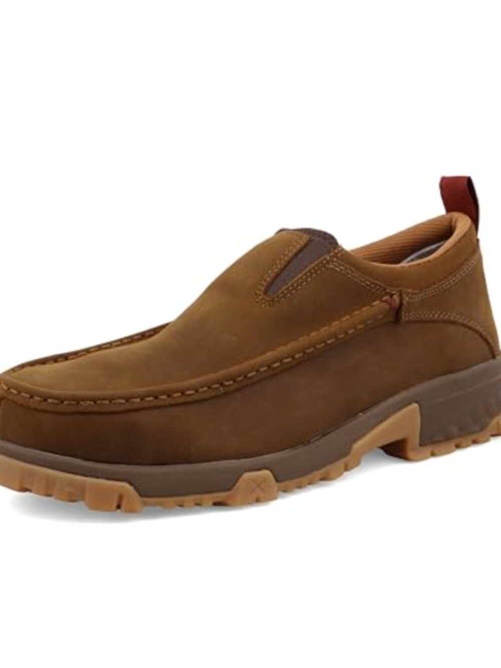 Men's Leather Slip-On Work Mocc Toe CellStretch Comfort